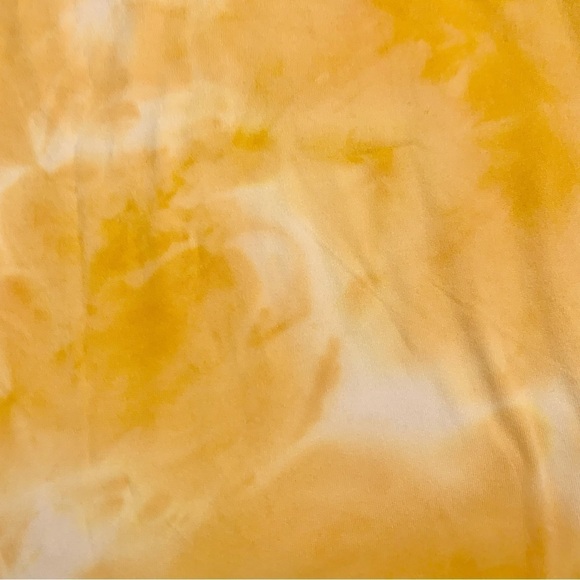 NWT Tie Dye Shirt XL Extra Large Kids Freshman Yellow White Unisex Stretch - Picture 4 of 8